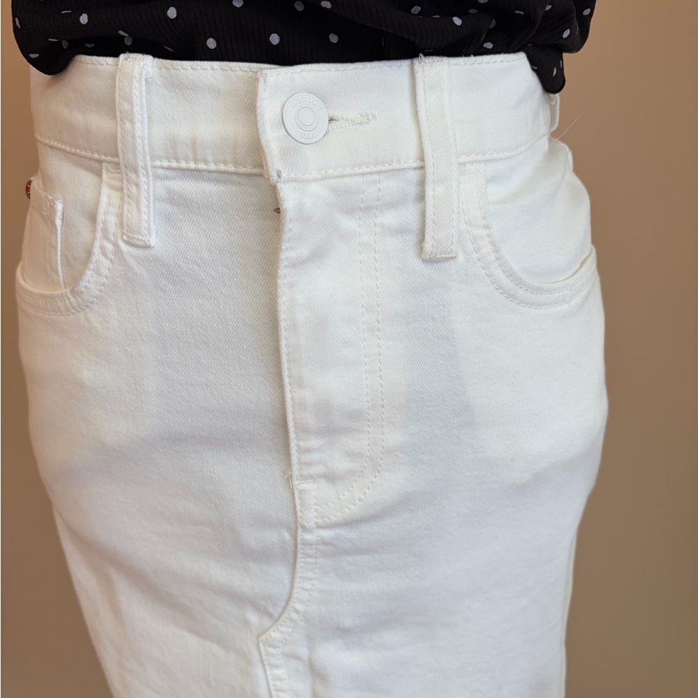 #421 Gorgeous Hudson Denim Reconstructed White Pocket Detail. NWOT - Picture 6 of 15